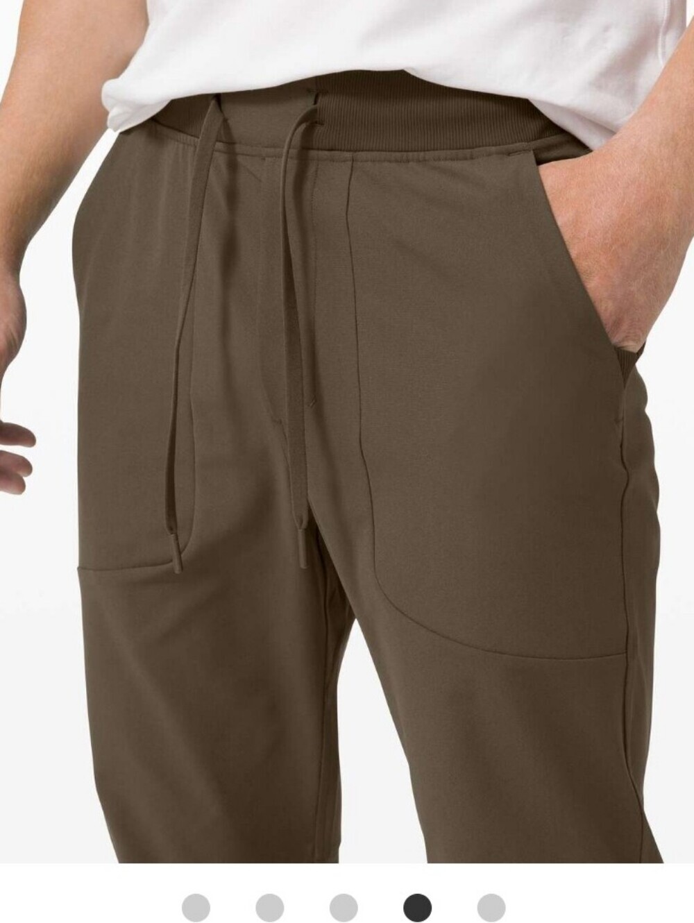 Lululemon ABC Jogger 30" Dark Olive Men's Large Warpstreme M5A85S - Picture 3 of 6
